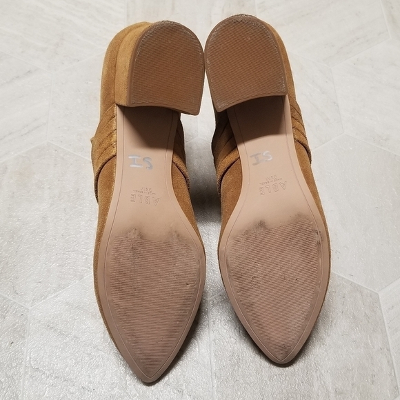 ABLE Joselyne Tobacco Suede Leather Boho Western Cowgirl Ankle Boots Booties 9.5 - Picture 8 of 11
